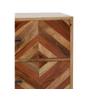 Boho Mango Wood Sideboard with Industrial Black Legs