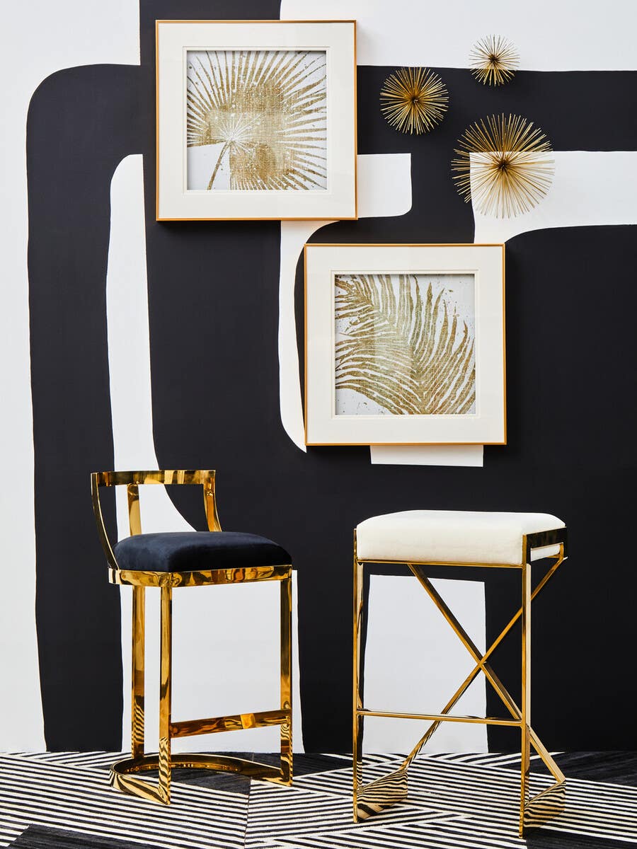 Luxe Velvet Bar Stool
