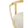 Luxe Ivory Velvet Bar Stool