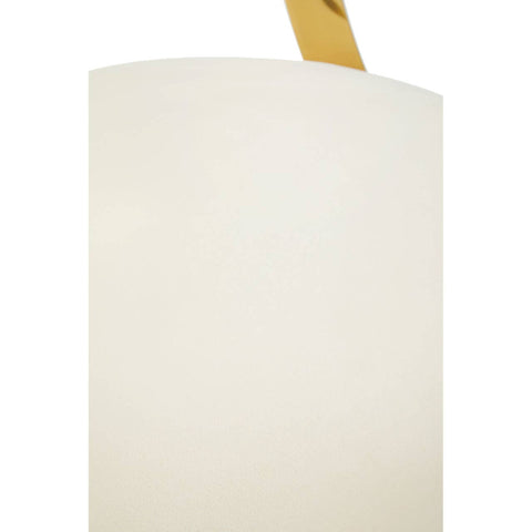 Luxe Ivory Velvet Bar Stool