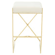 Luxe Ivory Velvet Barstool