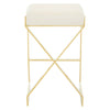 Luxe Ivory Velvet Barstool