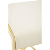 Luxe Ivory Velvet Barstool