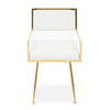 Ivory Leather Dining Chair