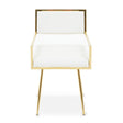 Ivory Leather Dining Chair
