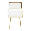 Ivory Leather Dining Chair