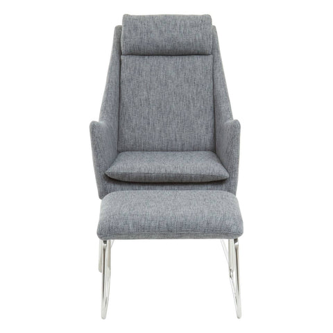 Modern Grey Lounge Chair Set