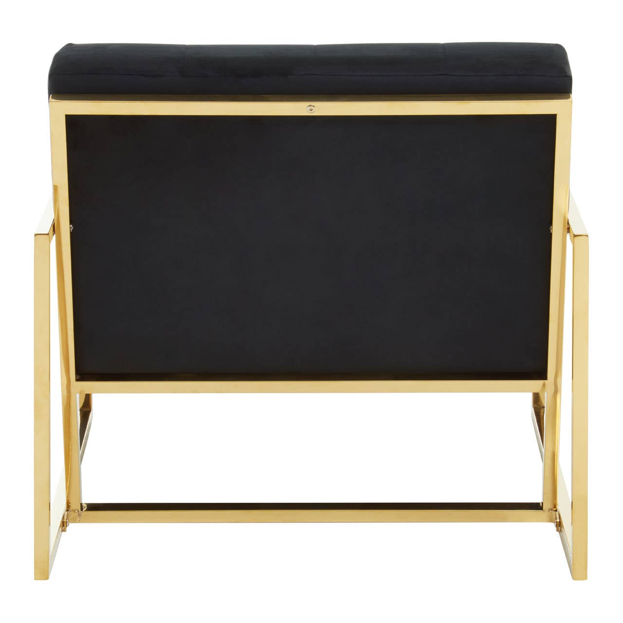 Luxe Black Velvet Lounge Chair