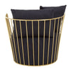 Luxe Black Metal Chair