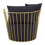 Luxe Black Metal Chair