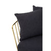 Luxe Black Metal Chair