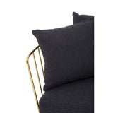 Luxe Black Metal Chair