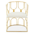 Luxe Gold Frame Accent Chair