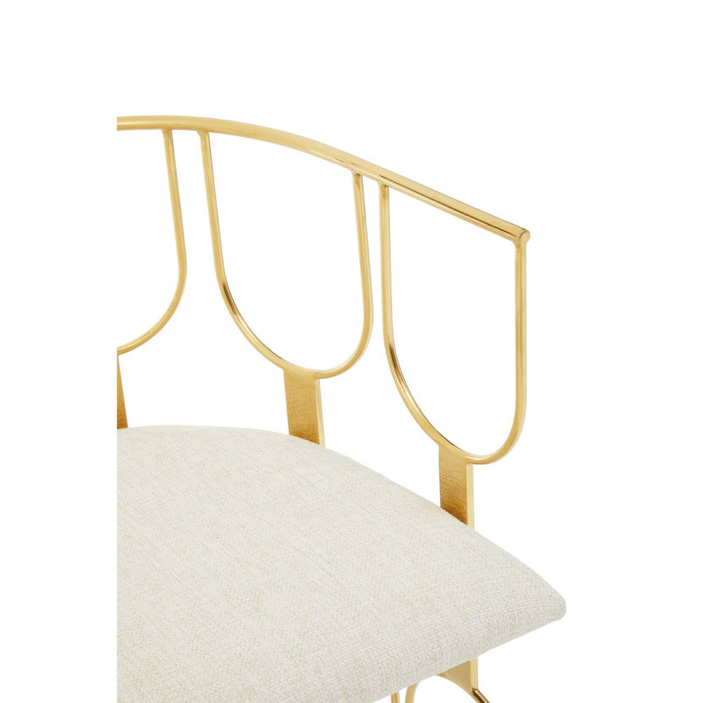 Luxe Gold Frame Accent Chair