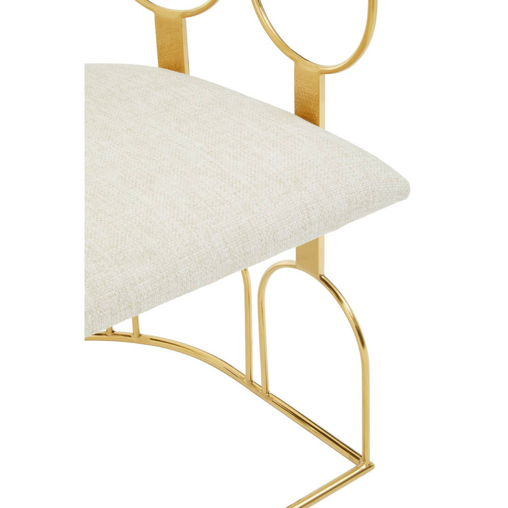 Luxe Gold Frame Accent Chair