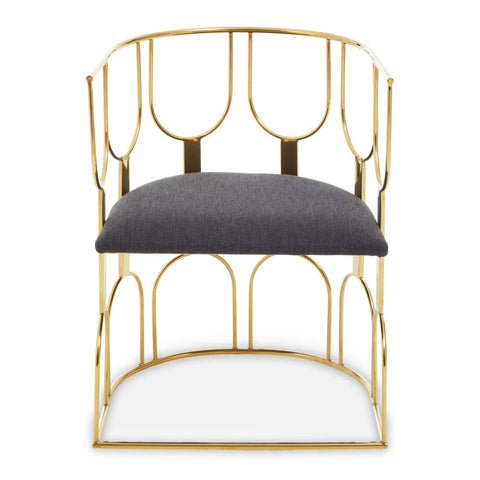 Luxe Black Gold Dining Chair