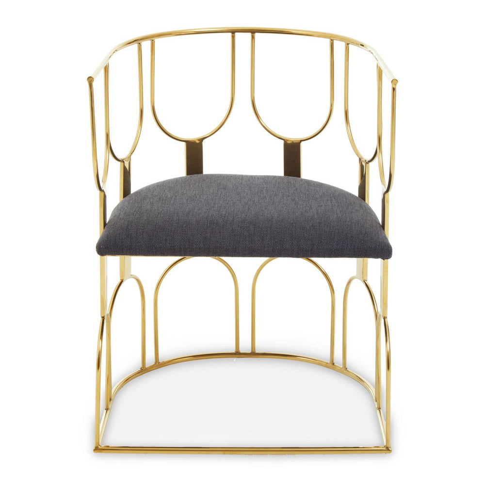 Luxe Black Gold Dining Chair