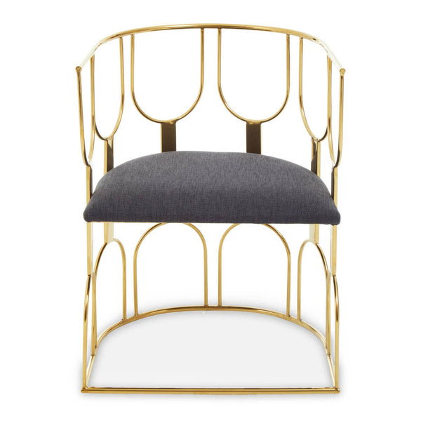 Luxe Black Gold Dining Chair