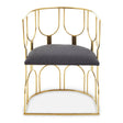Luxe Black Gold Dining Chair