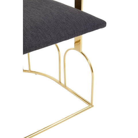 Luxe Black Gold Dining Chair