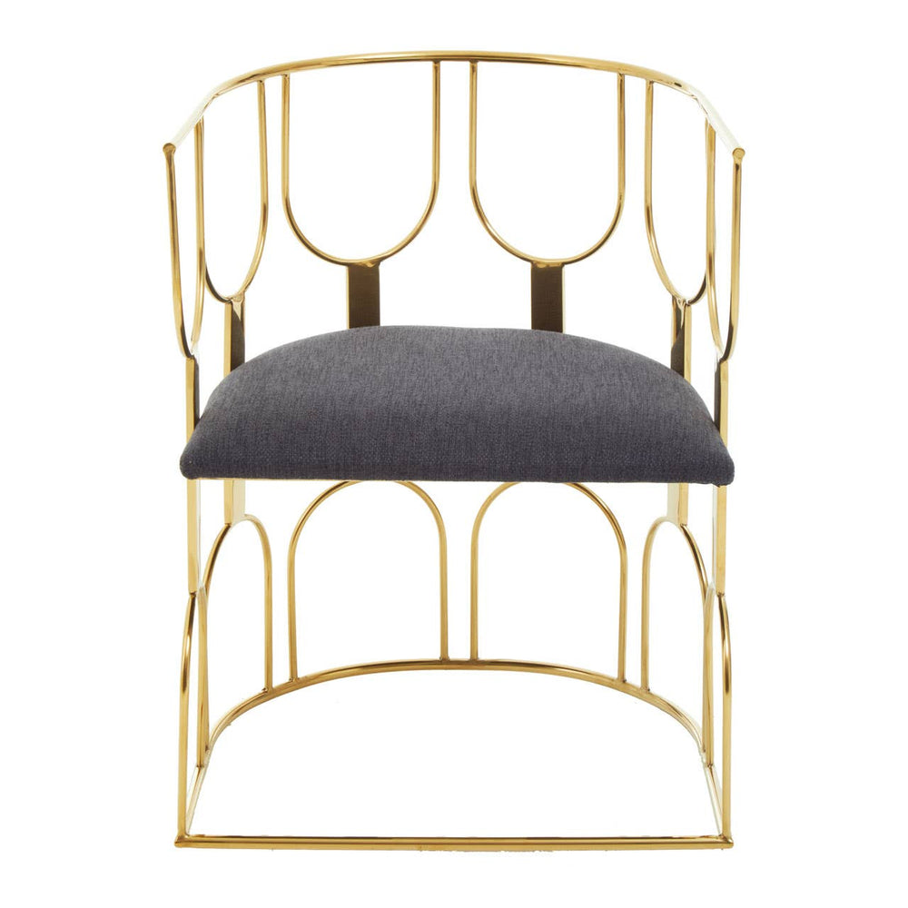 Luxe Black Gold Dining Chair