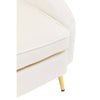 Luxe Beige Velvet Accent Chair