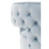 Luxe Blue Velvet Swivel Chair