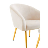 Beige Velvet Lounge Set