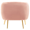 Luxe Pink Velvet Armchair