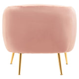 Luxe Pink Velvet Armchair