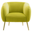 Luxe Olive Velvet Lounge Chair
