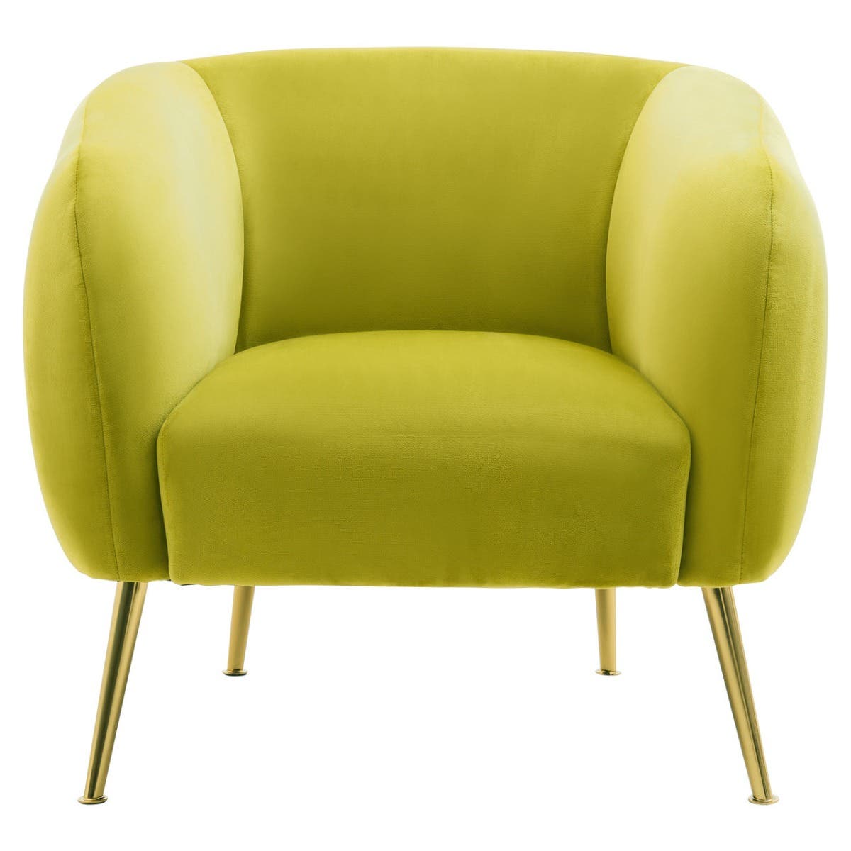 Luxe Olive Velvet Lounge Chair