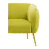 Luxe Olive Velvet Lounge Chair