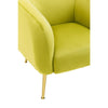 Luxe Olive Velvet Lounge Chair