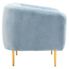 Luxe Blue Velvet Armchair