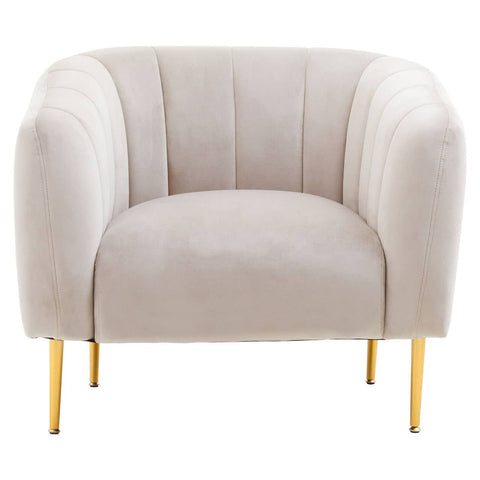 Luxe Silver Velvet Armchair