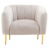 Luxe Silver Velvet Armchair