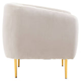 Luxe Silver Velvet Armchair