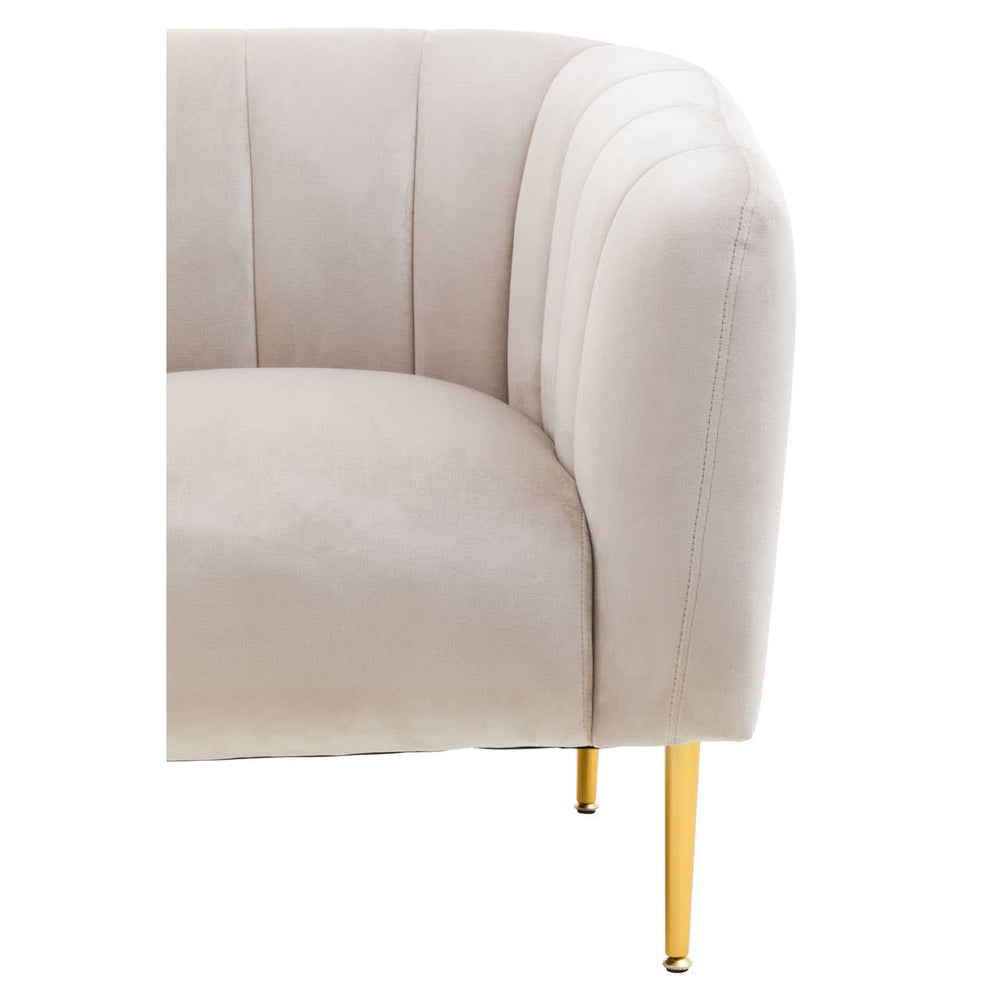 Luxe Silver Velvet Armchair