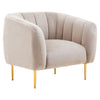 Luxe Mink Velvet Armchair