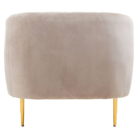 Luxe Mink Velvet Armchair