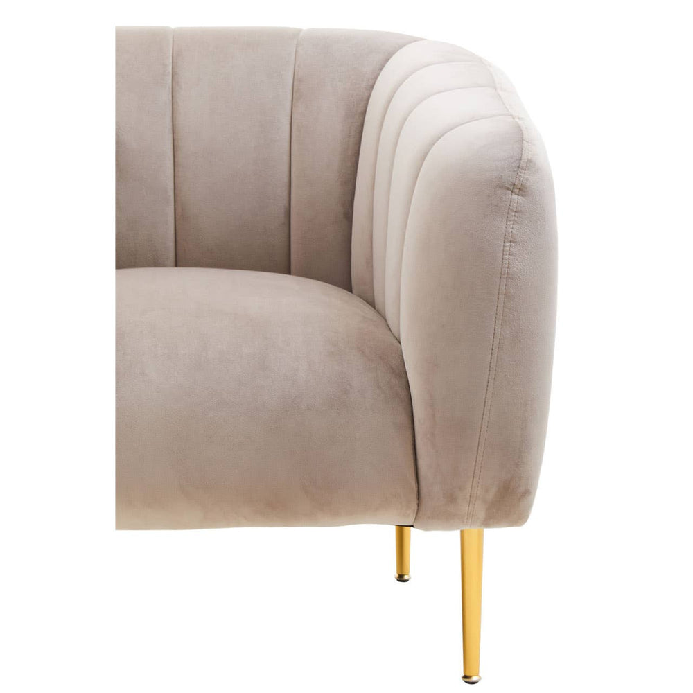 Luxe Mink Velvet Armchair
