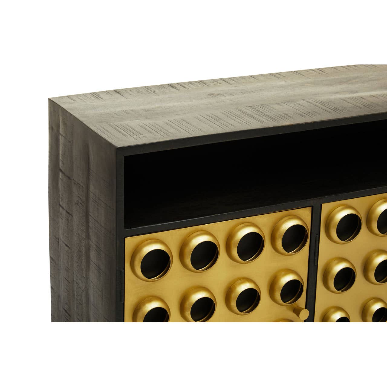 Golden Era Mid-Century Luxe Three-Door Sideboard