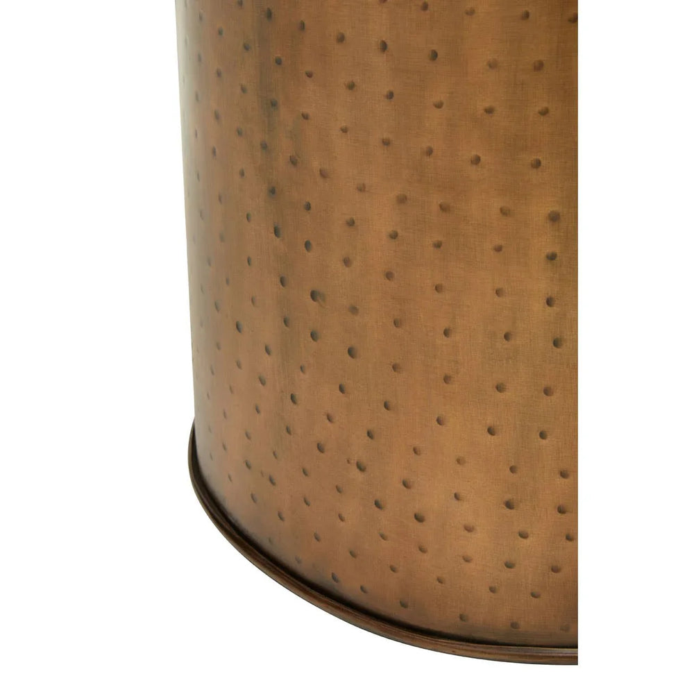 Retro Brass Effect Side Table