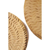 Golden Chevron Iron Stools