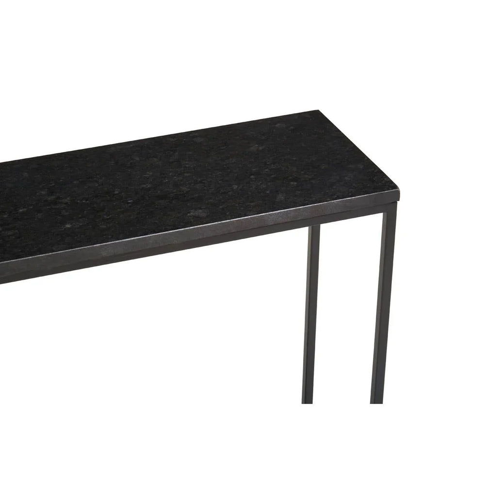 Elegant Black Marble Console Table