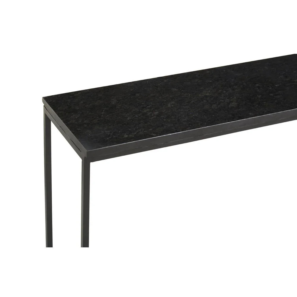 Elegant Black Marble Console Table