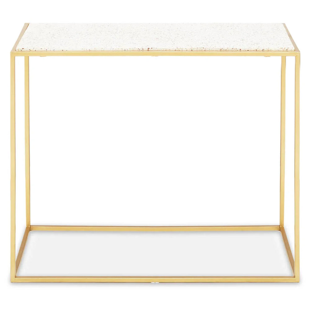 Golden Marble Console Table