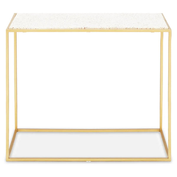 Golden Marble Console Table