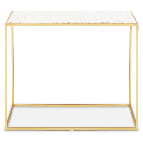 Golden Marble Console Table